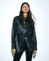 KSUBI Voyager Shacket Black Leather Mens Apparel
